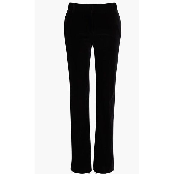 NWT Frame Sheen Noir Mini Boot Velvet Trousers Size 2 - Picture 2 of 13